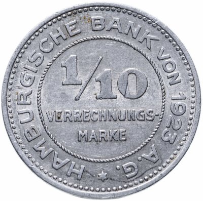 купить Германия (Гамбург) нотгельд 10 пфеннигов (1/10 марки) 1923