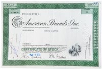 купить Акция США American Brands, Inc 1970 г.