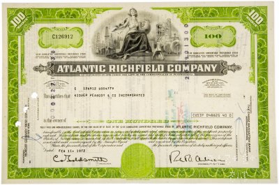 купить Акция США - Atlantic Richfield Company 1972 г.