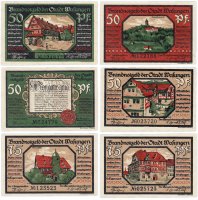 купить Германия (Тюрингия: Вазунген) набор из 6 нотгельдов 1921