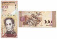 купить Венесуэла 100 боливар 2014 (Pick 93h) 19.08 2014 Серия AF