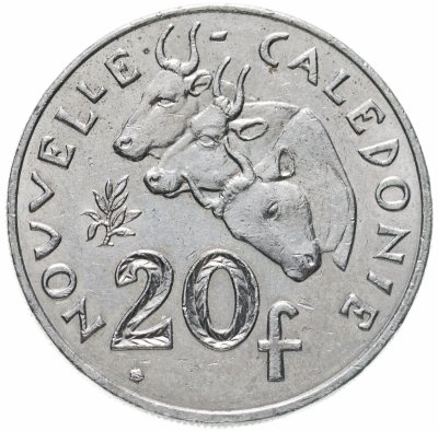 купить Новая Каледония 20 франков (francs) 2011