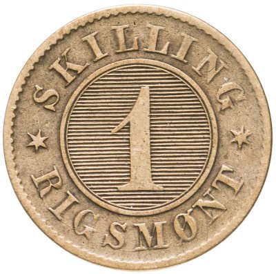 купить Дания 1 скиллинг (skilling) 1863