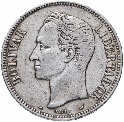 купить Венесуэла 5 боливаров (bolivares) 1911