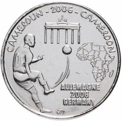 купить Камерун 1500 франков (francs) 2006 "Чемпионат мира по футболу 2006, Германия /Бранденбургские ворота"