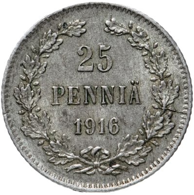 купить 25 пенни (pennia) 1916 S