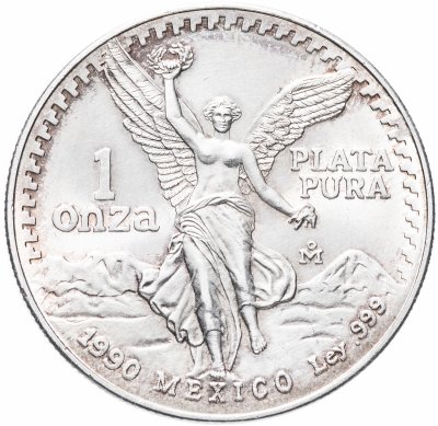 купить Мексика либертад 1 унция (1 onza, libertad) 1990