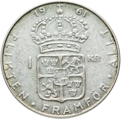 купить Швеция 1 крона (krona) 1961