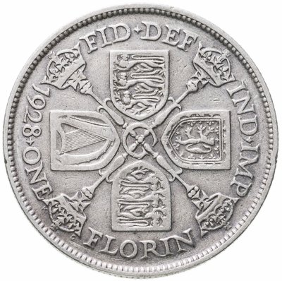 купить Великобритания 2 шиллинга (флорин, shillings) 1928