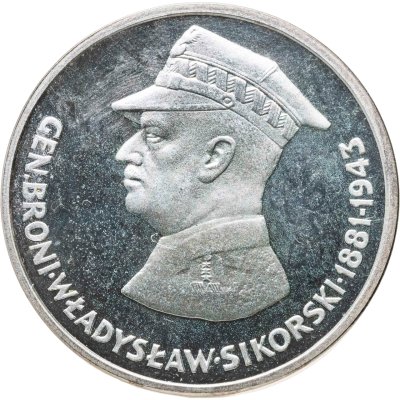 купить Польша 100 злотых (zlotych) 1981 года "100 лет со дня рождения Владислава Сикорского"