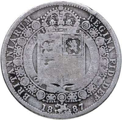 купить Великобритания 1/2 кроны 1887