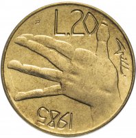 купить Сан-Марино 20 лир (lire) 1985 "Борьба с наркотиками"