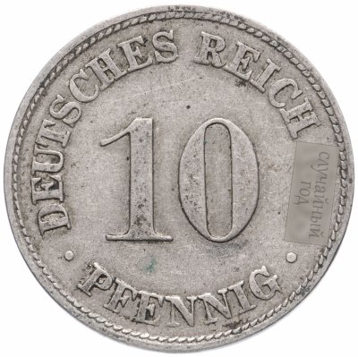купить Германия 10 пфеннигов (pfennig) 1890-1916