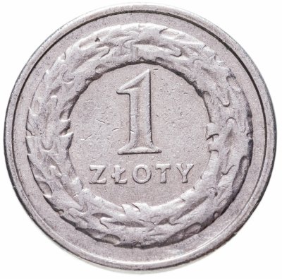 купить Польша 1 злотый (zloty) 1992