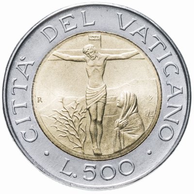 купить Ватикан 500 лир (lire) 1987