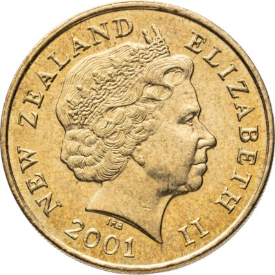 купить Новая Зеландия 2 доллара (dollars) 2001