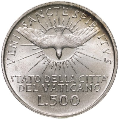 купить Ватикан 500 лир (lire) 1963 "Вакантный престол"