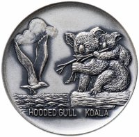 купить Япония жетон "Озёрная чайка и Коала"