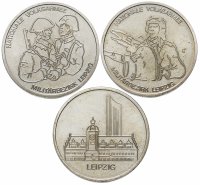 Купить Набор из 3-х медалей в футляре, ГДР