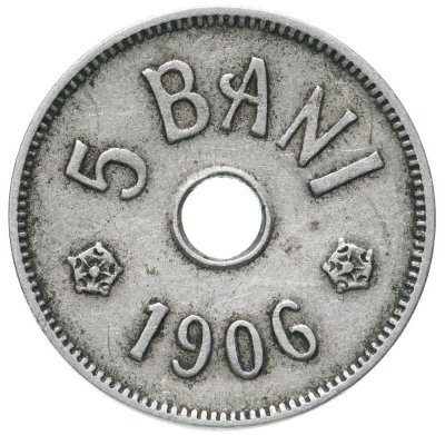 купить Румыния 5 бань (bani) 1906 J