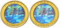 купить Канада 50 центов 2008 "Снеговик" в футляре, с сертификатом