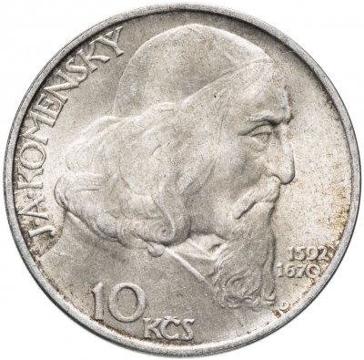 купить Чехословакия 10 крон (korun) 1957 "Ян Амос Коменский"