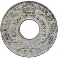 купить Британская Западная Африка 1/10 пенни 1938-1947 (случайный год)