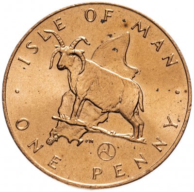 купить Остров Мэн 1 пенни (penny) 1979