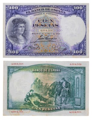 купить Испания 100 песет 1931 (Pick 83)