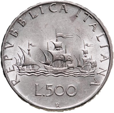 купить Италия 500 лир 1966