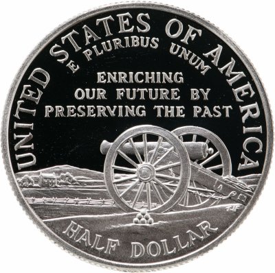 купить США 50 центов (cents) 1995 "Поля сражений гражданской войны"