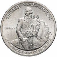 купить США 50 центов 1982 "250 лет со дня рождения Джорджа Вашингтона"