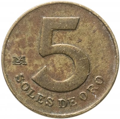 купить Перу 5 солей (soles) 1978-1981, случайная дата