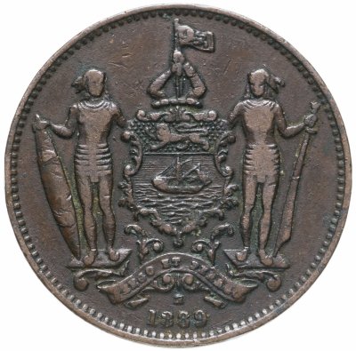 купить Северное Борнео 1 цент (cent) 1889