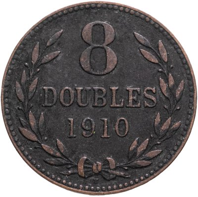 купить Гернси 8 дублей (doubles) 1910