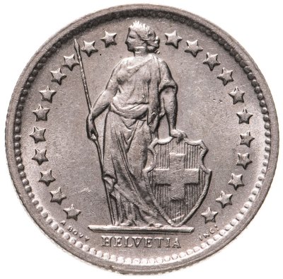 купить Швейцария 1/2 франка (franc) 1970