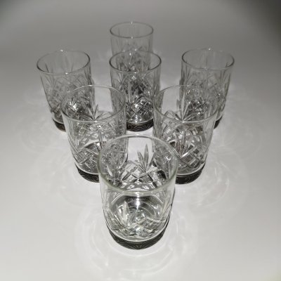 купить Набор из семи стопок, стекло, металл, СССР, 1960-1990 гг.