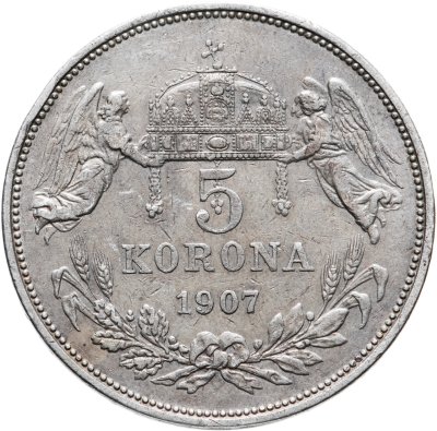 купить Венгрия 5 крон (corona) 1907