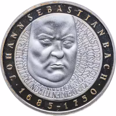 купить Германия 10 марок (mark) 2000 "250 лет со дня смерти Иоганна Себастьяна Баха"