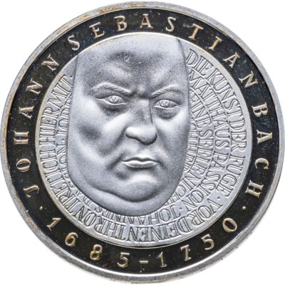 купить Германия 10 марок (mark) 2000 "250 лет со дня смерти Иоганна Себастьяна Баха"