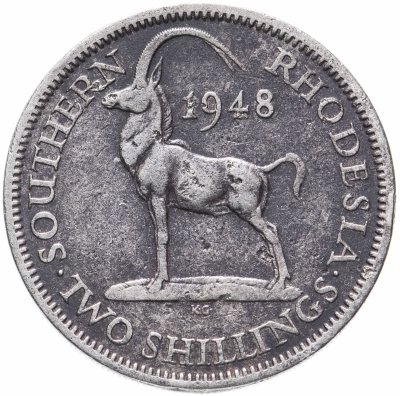 купить Южная Родезия 2 шиллинга (shillings) 1948