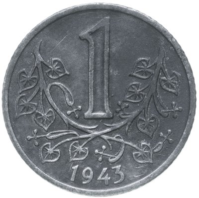 купить Богемия и Моравия 1 крона (crown) 1943