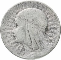 Купить Польша 10 злотых (zlotych) 1932 знак монетного двора: "стрелка" - Варшава