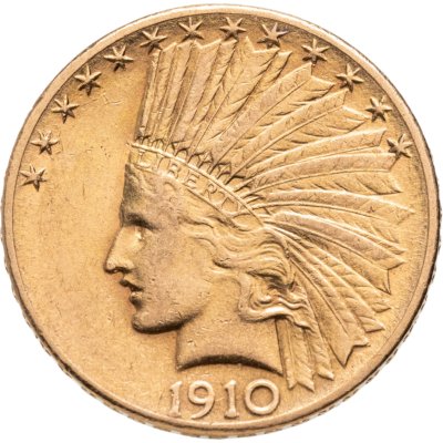 купить США 10 долларов (dollars) 1910 "Indian Head Eagle (голова индейца)", знак монетного двора "S" - Сан-Франциско