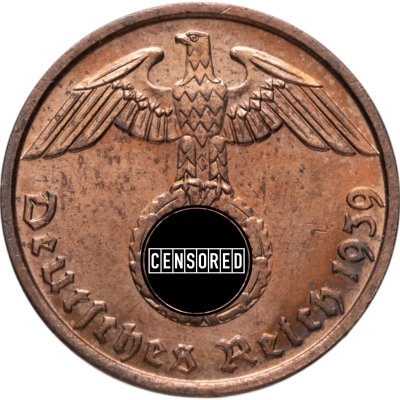 купить Германия (Третий рейх) 2 рейхспфеннига (reichspfennig) 1939 B