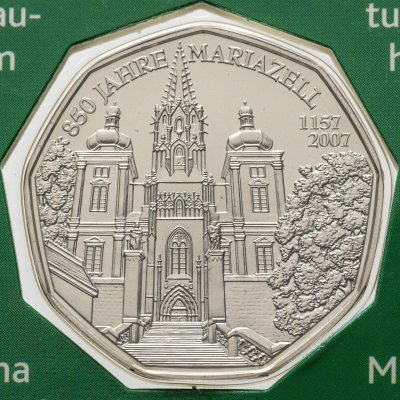 купить Австрия 5 евро 2007 "850 лет городу Мариацелль" в буклете