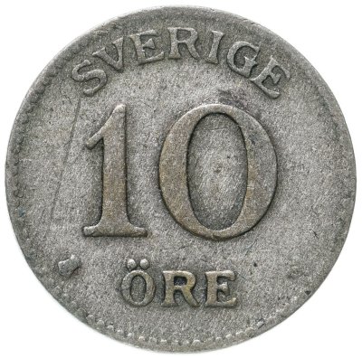купить Швеция 10 эре (ore) 1919