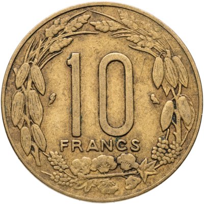 купить Центральная Африка (BEAC) 10 франков (francs) 1974