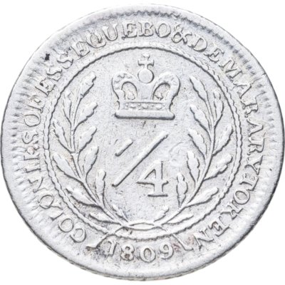 купить Британская Гвиана, колония Демерара и Эссекибо 1/4 гуильдера 1809