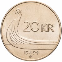 Купить Норвегия 20 крон (kroner) 1994